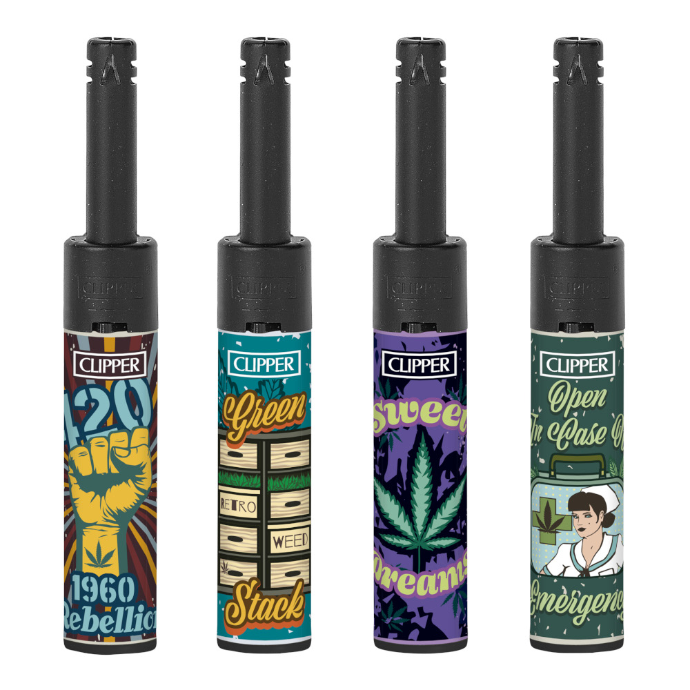 Caja Clipper Minitube Retro Weed 24 uds