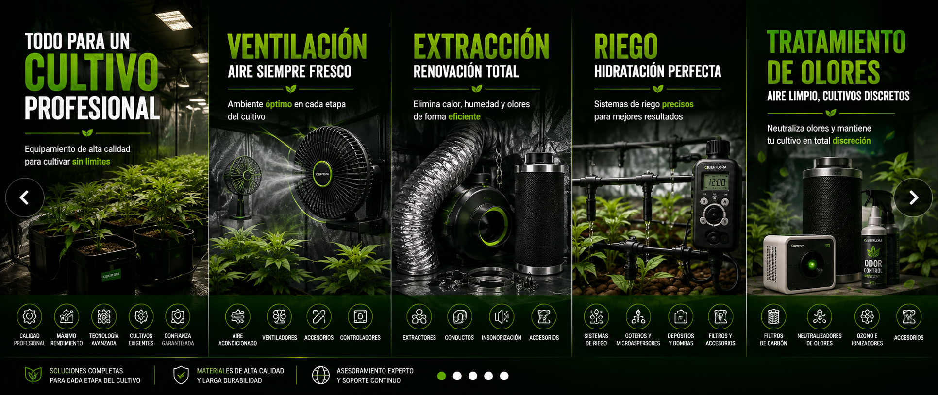 Cultivo profesional Ciberflora