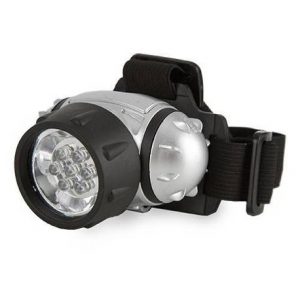 Linterna frontal verde LED