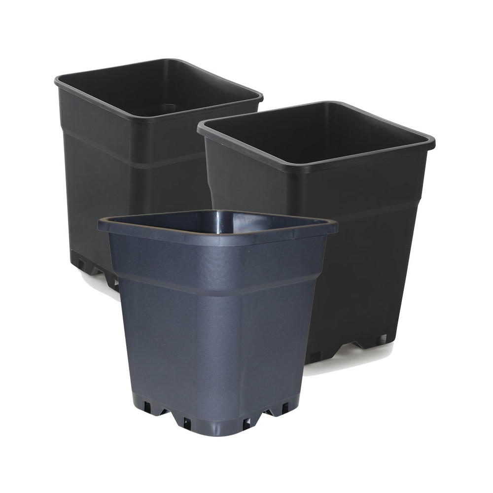 Maceta 18x18x22,5 5L Negra Reforzada