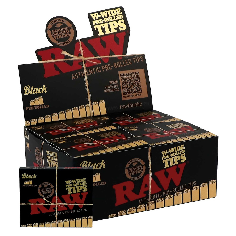 Filtros Raw Black Pre Rolled