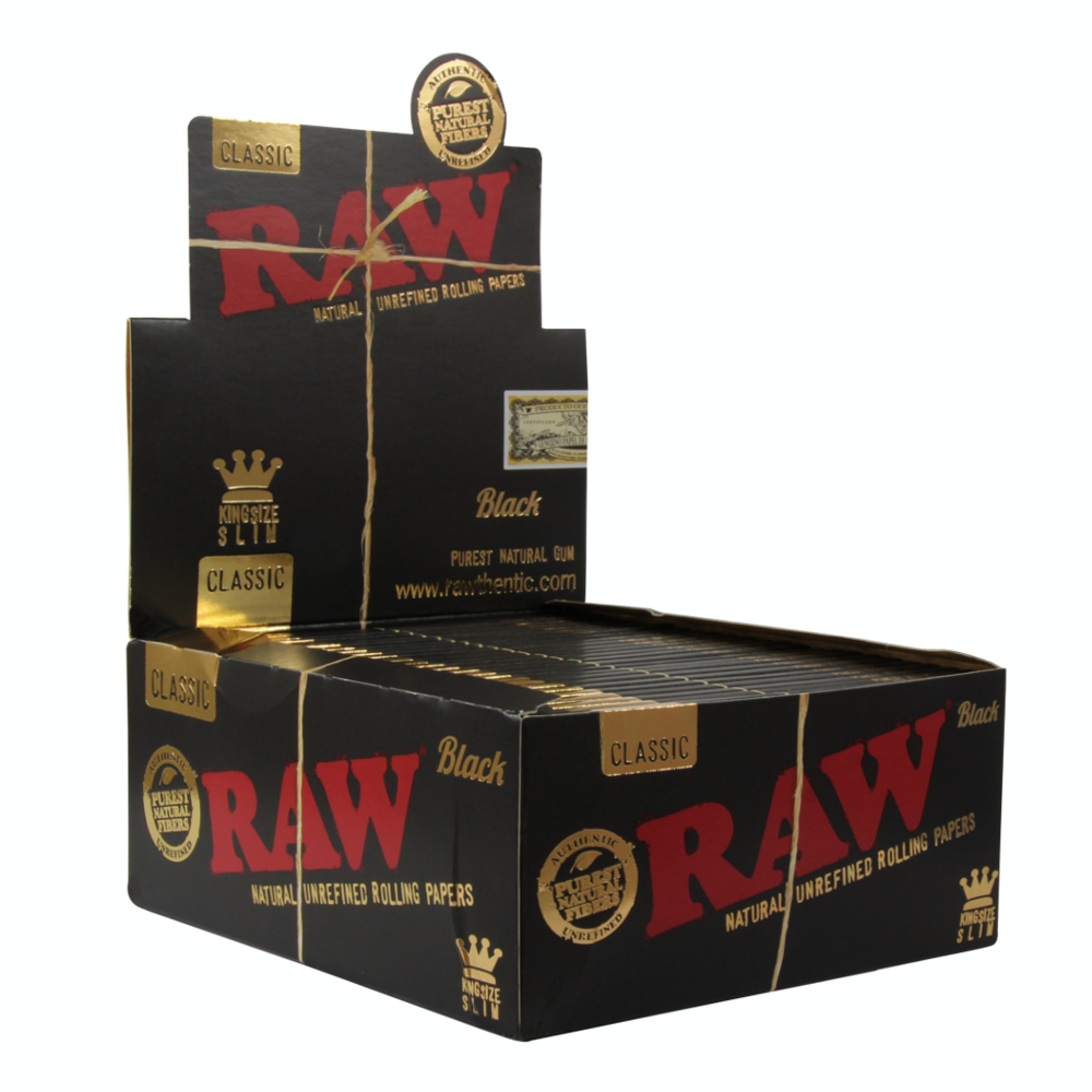 Raw Black KS Slim Box/50 - 32 leaves