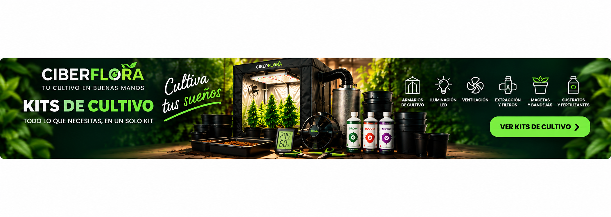 Kits de cultivo Ciberflora