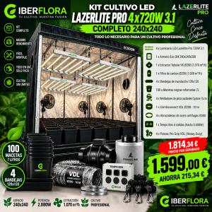 Kit LED Lazerlite Pro 720w Completo 240X240