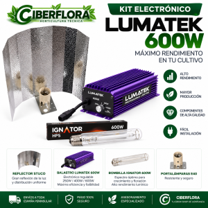 Kit Lumatek 600W  Stuco Asia Bombilla Ignator